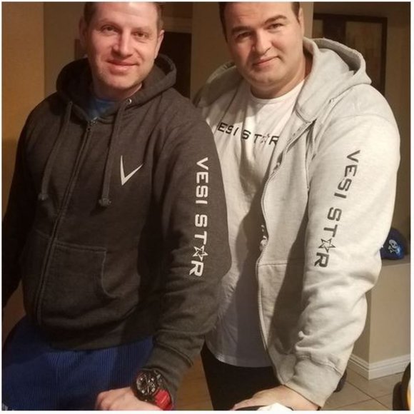 Cotton Hoodie, Zipper, Front Pockets heavy fleece lined - Picture 2 of 6